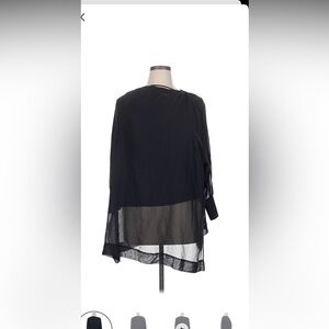 Lafayette 148 New York XL 3/4 sleeve silk top